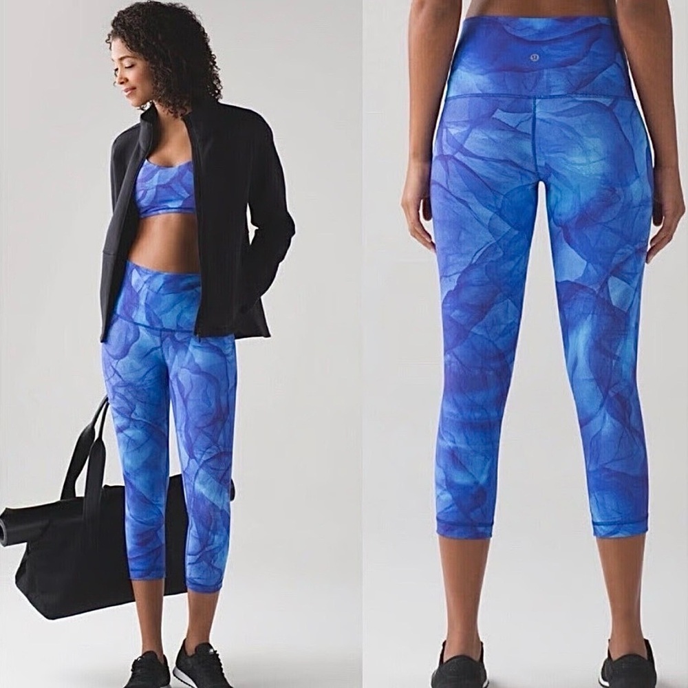 Lululemon Athletica Vibrant Blue Capris